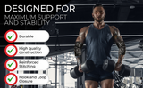 Sedroc Pro Elbow Wraps for Weightlifting Powerlifting Bench Press Gym Straps for Men - Pair