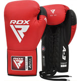 RDX PF APEX Lace Up Boxing Gloves Premium Professional Leather Sparring Gloves