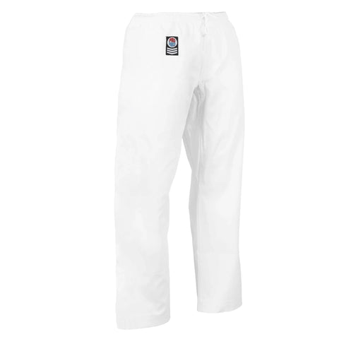 ProForce Gladiator 6 oz. Karate Pants (Elastic Drawstring) - White