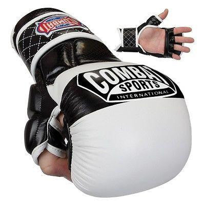 Combat Sports Max Strike MMA Training Gloves - White - Sedroc Sports
