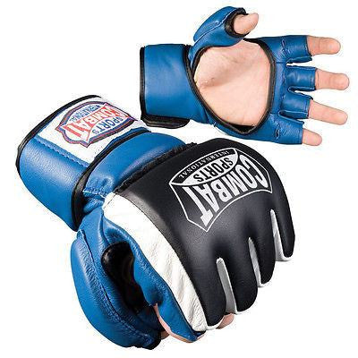 Combat Sports Safety MMA Sparring Gloves Training Gear - Blue - Sedroc Sports
