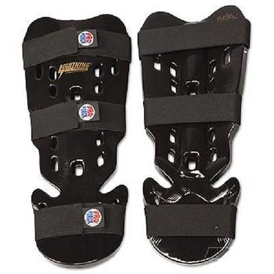 Proforce Martial Arts Shin Guards Karate Sparring Gear Tae Kwon Do - Black - Sedroc Sports