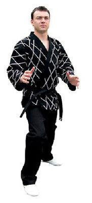 Elite Hapkido Uniform Gi w/ pants Child and Adult Size 2-8 - Black Diamondback - Sedroc Sports