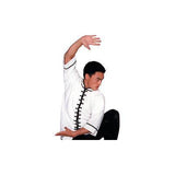 Kung Fu Gi Top Uniform Shirt Youth Adult Size White Black with Green or Red Trim - Sedroc Sports