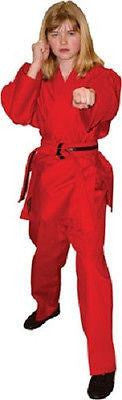 Tae Kwon Do Lightweight V-neck Uniform Gi Child Youth Adult TKD - Red - Sedroc Sports