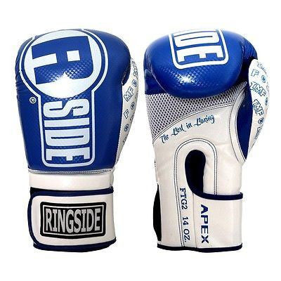 Ringside Boxing Apex Flash Sparring Gloves - Blue / White - Sedroc Sports