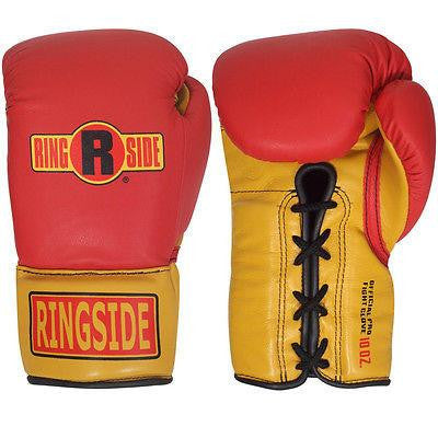 Ringside Boxing Ultimate Pro Fight Gloves - Red / Gold - Sedroc Sports