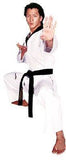 Tiger Claw Taekwondo V-Neck Uniform Adult & Child Gi White with Black Trim - Sedroc Sports