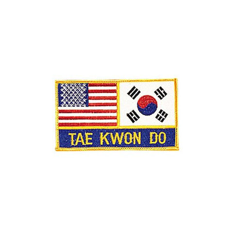 USA Korea Flag Taekwondo Sew On Patch for Uniforms Bags Hats Jackets Backpacks - Sedroc Sports