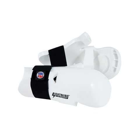ProForce Lightning Karate Sparring Gloves Punches Kids Youth and Adult - White - Sedroc Sports
