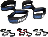Sedroc Figure 8 Weight Lifting Wrist Straps for Powerlifting - Pair - Sedroc Sports