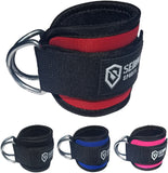 Sedroc Padded Ankle Strap D-Ring Attachment for Cable Machines Fits Men and Women - Sedroc Sports