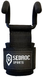 Sedroc Sports Weight Lifting Wrist Straps with Hooks - Black - Sedroc Sports