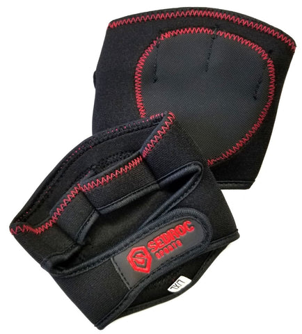 Sedroc Weight Lifting Gripper Gloves Callus Guards for Workout Gym Training Palm Protection - Red - Sedroc Sports