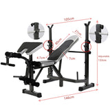 Sedroc Adjustable Weight Lifting Bench with Leg Extension and Curl Home Gym