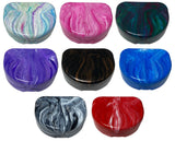 Sedroc Marble Mouthguard Case with Snap Lid