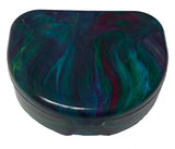 Sedroc Marble Mouthguard Case with Snap Lid