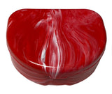 Sedroc Marble Mouthguard Case with Snap Lid