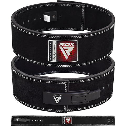 RDX Powerlifting Leather Gym Belt — IPL, USPA & World Powerlifting Congress Approved