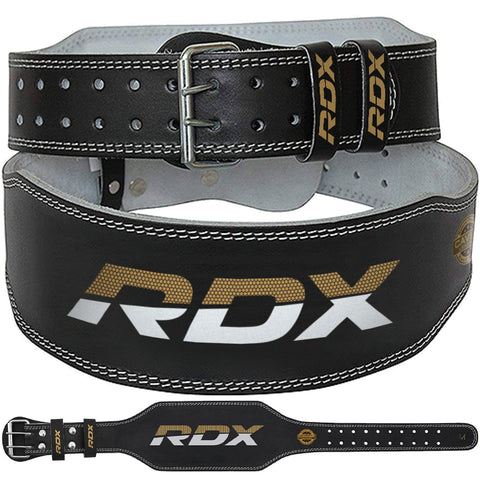 RDX Leather Weightlifting Gym Belt for Powerlifting and Strength Training Support