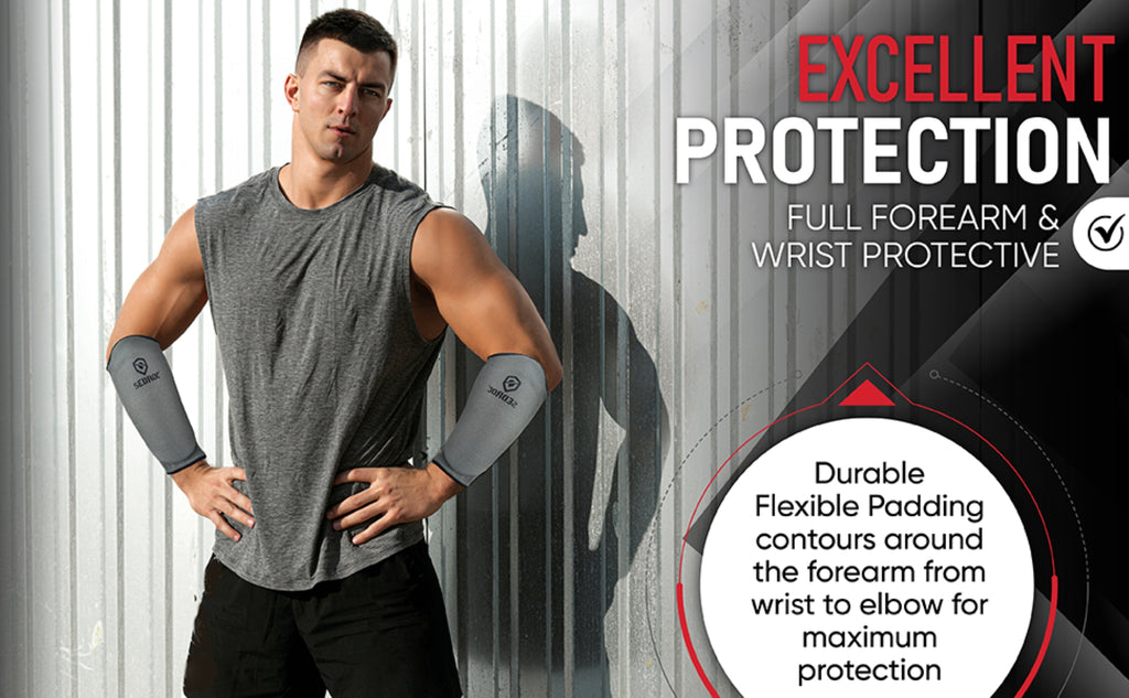 Sedroc Elite Forearm Guards Padded Arm Sleeves for Martial Arts