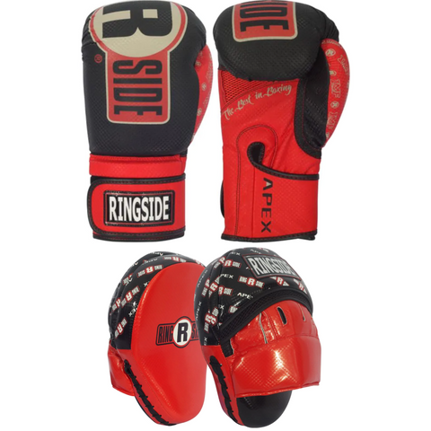 Ringside Apex Bag Gloves & Punch Mitt Combo