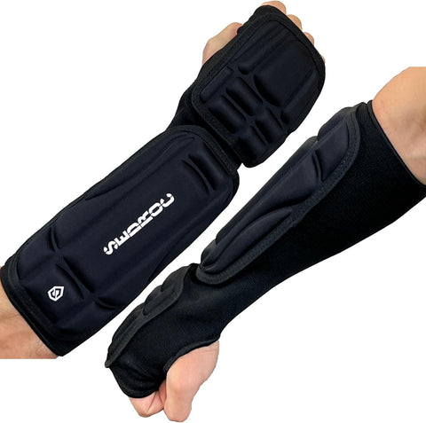Sedroc Pro Fist Forearm Guards Padded Arm Sleeves with Knuckle Protection - Pair