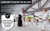 Martial Arts Armory Foam Padded Bo Staff for Safe Practice and Training with Carry Bag Case