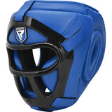 RDX T1 HeadGuard with Removable Face Cage Protective Boxing & MMA Sparring Headgear