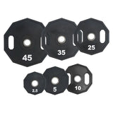 Fitness First Urethane Grip Weight Plates 2.5 - 45 lbs.