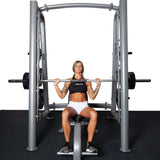 Fitness First Smith Machine with Olympic Weight Plate Storage