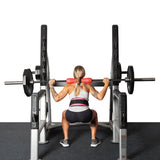 Fitness First Squat Rack with Olympic Weight Plate Storage - Sedroc Sports