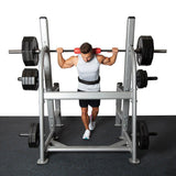 Fitness First Squat Rack with Olympic Weight Plate Storage - Sedroc Sports