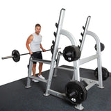 Fitness First Squat Rack with Olympic Weight Plate Storage - Sedroc Sports