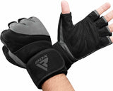 RDX Open Finger Weightlifting Gym Gloves