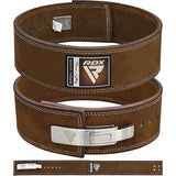 RDX Powerlifting Leather Gym Belt — IPL, USPA & World Powerlifting Congress Approved