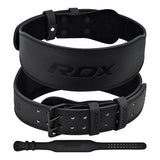 RDX Leather Weightlifting Gym Belt for Powerlifting and Strength Training Support