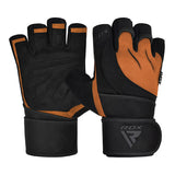 RDX Open Finger Weightlifting Gym Gloves