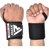 RDX W3 IPL USPA Approved Powerlifting Wrist Support Wraps with Thumb Loops OEKO-TEX Standard 100 certified