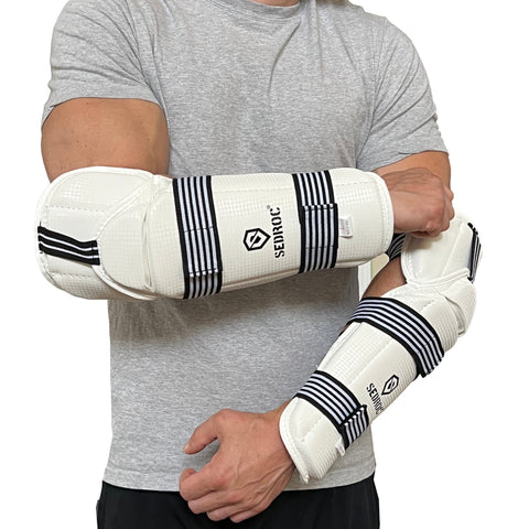 Sedroc Taekwondo Forearm and Elbow Guards Arm Pads, TKD Protector, for Kids and Adults - Sedroc Sports