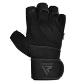 RDX Open Finger Weightlifting Gym Gloves