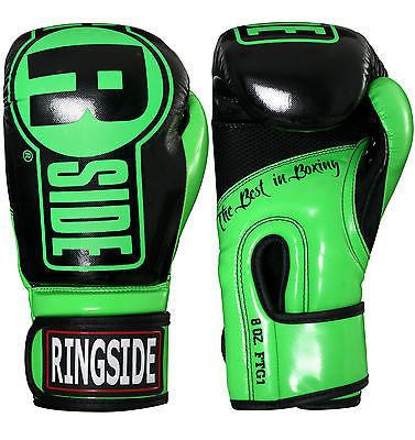 Ringside Apex Bag Gloves Boxing Kickboxing Muay Thai Training Gloves Neon Green - Sedroc Sports