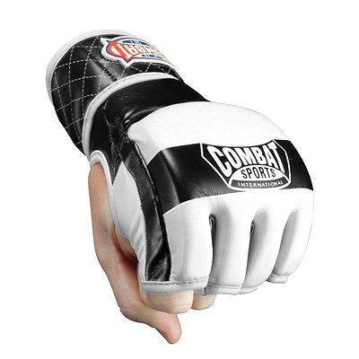 Combat Sports MMA Competition Fight Gloves - White - Sedroc Sports