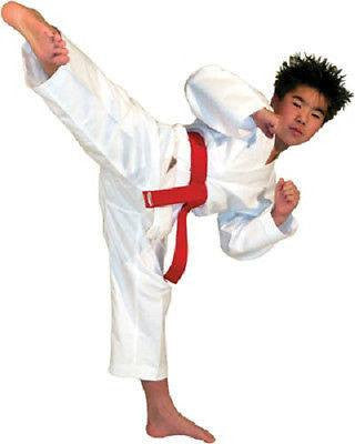Student Karate Uniform Gi w/ White Belt Child Adult Size Gear Taekwondo Supplies - Sedroc Sports