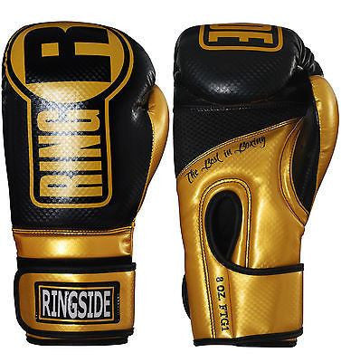 Ringside Boxing Apex Fitness Bag Gloves - Gold / Black - Sedroc Sports