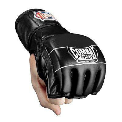 Combat Sports MMA Competition Fight Gloves - Black - Sedroc Sports