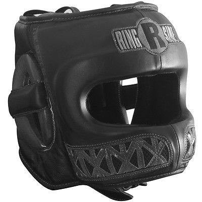 Ringside Boxing Youth Face Saver MMA Sparring Headgear - Black - Sedroc Sports