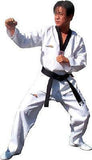 Tiger Claw Taekwondo V-Neck Uniform Adult & Child Gi White with Black Trim - Sedroc Sports