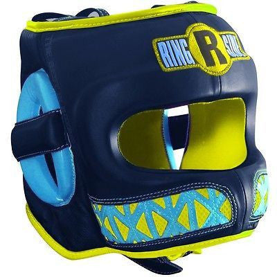 Ringside Boxing Youth Face Saver MMA Sparring Headgear - Blue / Yellow - Sedroc Sports
