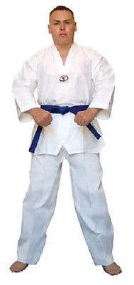 Lightweight Student Taekwondo Uniform Gi with White Belt Child Adult Sizes - Sedroc Sports